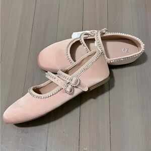 ZARA Girls Satin Ballet Flats